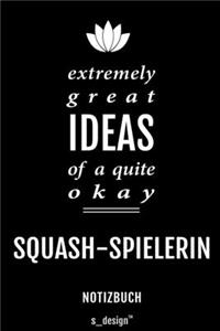 Notizbuch für Squash Spieler / Squash-Spielerin