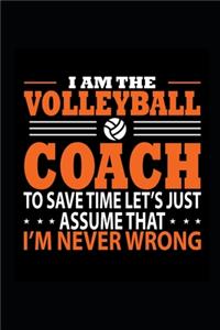 2020 Weekly Planner Sports Theme Volleyball Coach 134 Pages