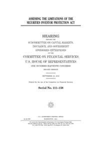 Assessing the limitations of the Securities Investor Protection Act