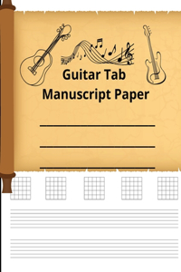 Guitar Tab Manuscript Paper