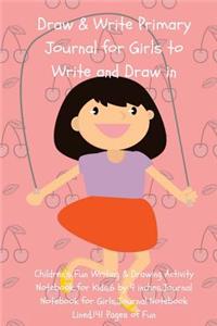 Draw & Write Primary Journal for Girls to Write and Draw in