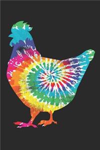 Tie Dye Chicken Hippy Farmer