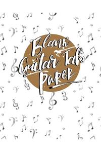 Blank Guitar Tab Paper