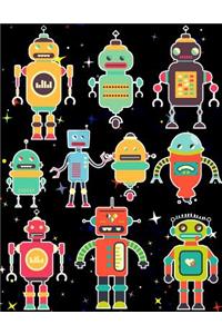 Robots Sticker Album For Boys