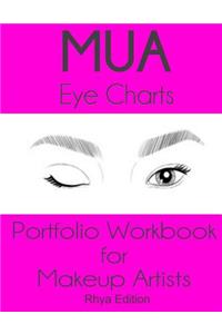 MUA Eye Charts Portfolio Workbook for Makeup Artists Rhya Edition