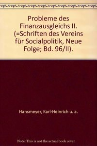 Probleme Des Finanzausgleichs II