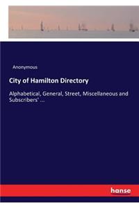 City of Hamilton Directory