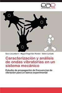 Caracterización y análisis de ondas vibratorias en un sistema mecánico