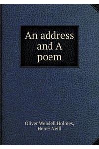 An address and A poem