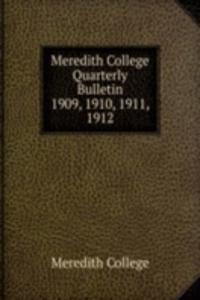 Meredith College Quarterly Bulletin