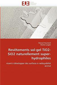 Revètements Sol-Gel Tio2-Sio2 Naturellement Super-Hydrophiles
