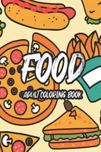 Food Adult Coloring Book