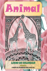 Libro de colorear - Libros de colorear para adultos - Animal
