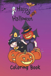 Happy Halloween Coloring Book