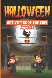 Halloween Activity Book for Kids Ages 4-8