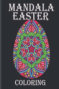 mandala easter coloring