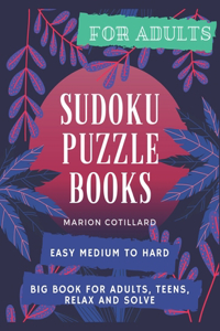sudoku puzzle books for adults easy medium to hard
