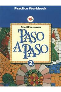 Paso a Paso 1996 Spanish Practice Sheet Student Workbook Level 2