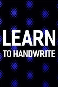 Learn To Handwrite