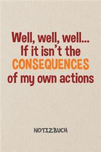 Well if it isn't the Consequences of my Actions NOTIZBUCH