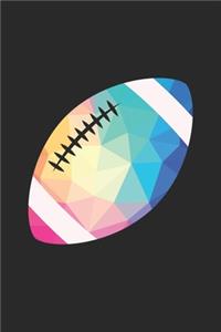 Football Training Journal - Gift for Football Player - Low Poly Football Notebook - Football Diary