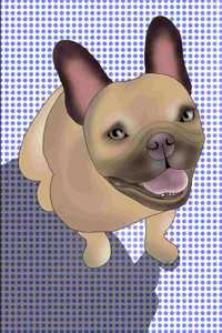 Dot Grid Notebook - French Bulldog