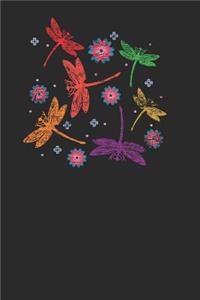 Dragonfly Flower Pattern