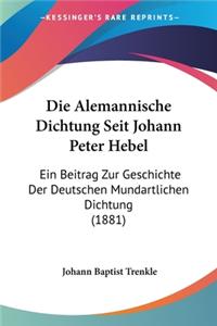Alemannische Dichtung Seit Johann Peter Hebel
