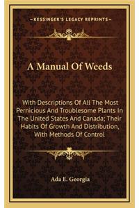 Manual Of Weeds