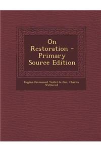 On Restoration