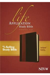 NIV Life Application Study Bible, Personal Size Brown/Tan