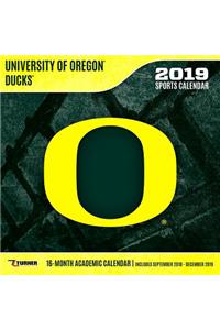 Oregon Ducks 2019 12x12 Team Wall Calendar