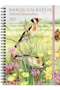 Marjolein Bastin Nature's Inspiration 2021 Monthly/Weekly Planner Calendar