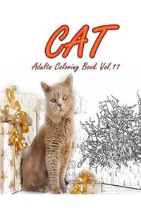 Cat: Adults Coloring Book Vol.11: An Adult Coloring Book of Cats in a Variety of Styles