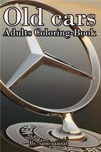 Old cars: Adults Coloring-Book