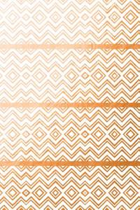 Copper Foil Chevron and Diamonds Notebook