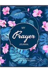 My Prayer Journal: Journal Bible Large Print with Bible Verse Coloring Pages