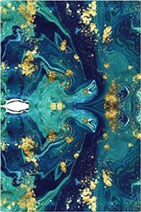 Blue and Turquoise Marble Journal