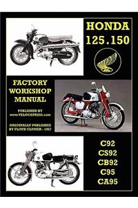 Honda Motorcycles Workshop Manual 125-150 Twins 1959-1966