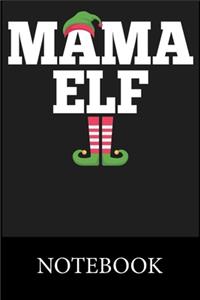 Mama Elf Christmas Notebook