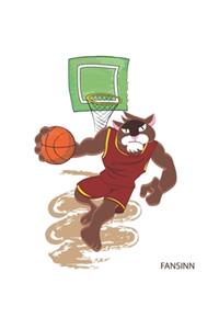 Funny Basketball Cat Notebook