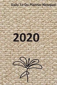 Daily to-do planner notepad 2020