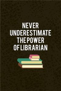 Never Underestimate The power Of Librarian