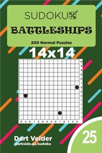 Sudoku Battleships - 200 Normal Puzzles 14x14 (Volume 25)