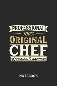 Professional Original Chef Notebook of Passion and Vocation