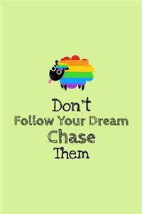 Don't Follow Your Dream, Chase Them