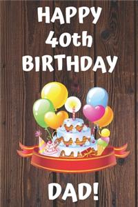 HAPPY 40th BIRTHDAY DAD!