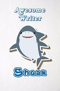 Awesome Writer Shark A5 Lined Notebook 110 Pages