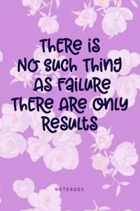 There is No Such Thing As Failure There Are Only Results - Notebook