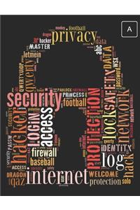 Internet Website Password Journal